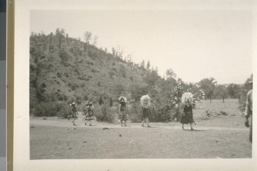 Coyote dances and roundhouse; Grindstone Rancheria; May 1923; 48 prints, 9 negatives