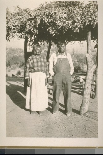 Charley Joe and his wife; 1930; 6 prints, 6 negatives