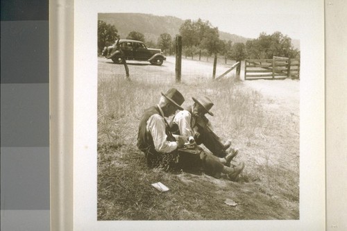 C. Hart Merriam and blind Sam Osborn; 1935; 5 prints, 5 negatives