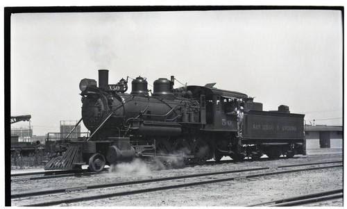 SD&A locomotive 50 at 10th Street