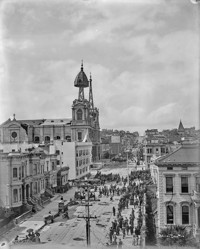 St. Dominic's Church before steeple fell