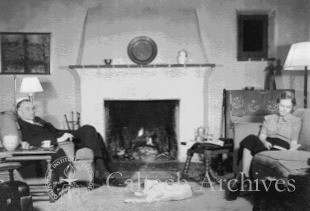 Richard and Ruth Tolman relaxing at home
