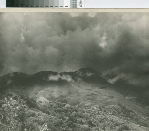 Sky over Mount Tamalpais is filled with smoke during the 1929 fire