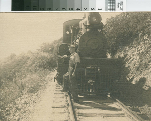 Last trip down Mount Tamalpais for engine No. 8 on the Mount Tamalpais and Muir Woods Railway