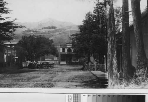 An early view of Miller Avenue looking towards Throckmorton Avenue and Lytton Square