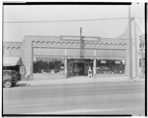 Washington Hardware, 1403 North Lake, Pasadena. 1931