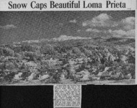 Snow Caps Beautiful Loma Prieta