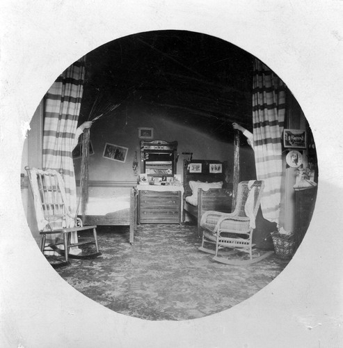 Photograph of student room at Mills College