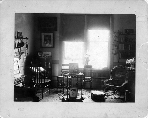 Photograph of student room at Mills College