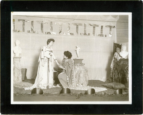 Photograph of a theatrical production at Mills College