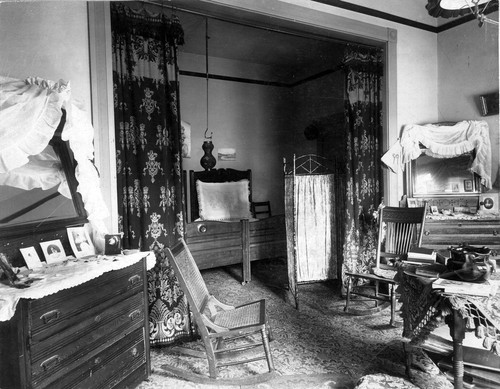 Photograph of student room at Mills College