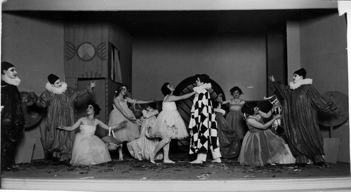 Photograph of a theatrical production at Mills College