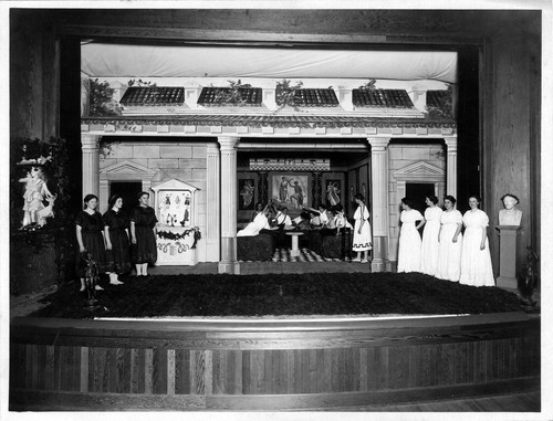 Photograph of a theatrical production at Mills College