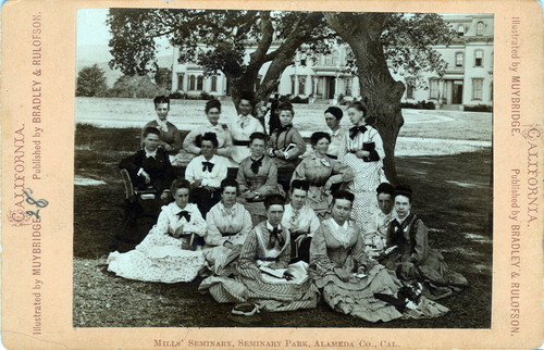 Eadweard Muybridge photograph of student group