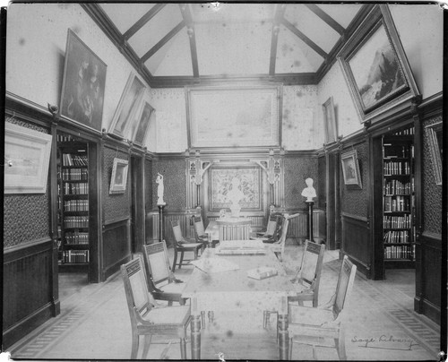 Photograph by Taber of Sage Library (Sage Hall) at Mills College