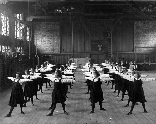 Photograph of gymnasium at Mills College