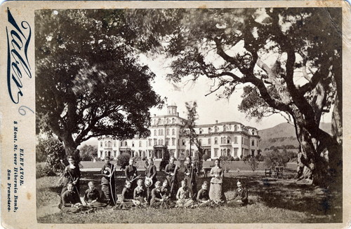 Photograph of students with archery equipment