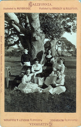 Eadweard Muybridge photograph of Mills College students