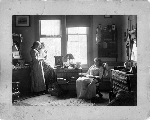 Photograph of student room at Mills College