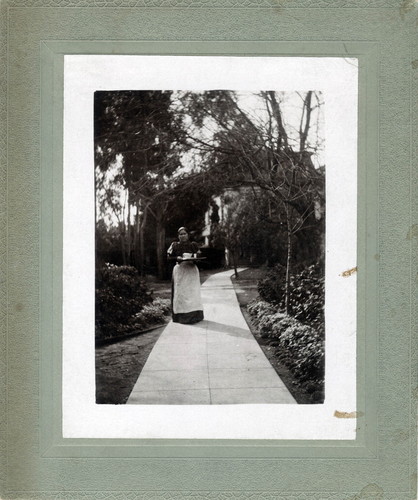 Photograph of a woman at Mills College