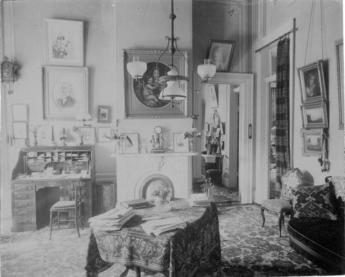 Photograph by Taber of Mrs. Mills' sitting room