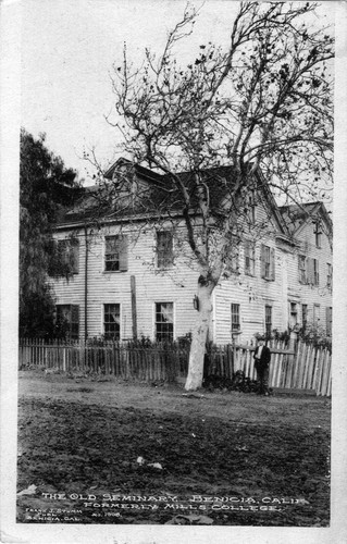 Postcard of the Young Ladies' Seminary at Benicia