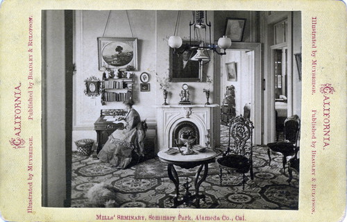 Eadweard Muybridge photograph of Mills Hall interior