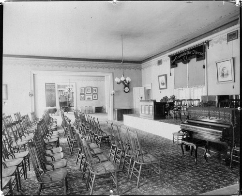 Photograph by Taber of Mills Hall chapel