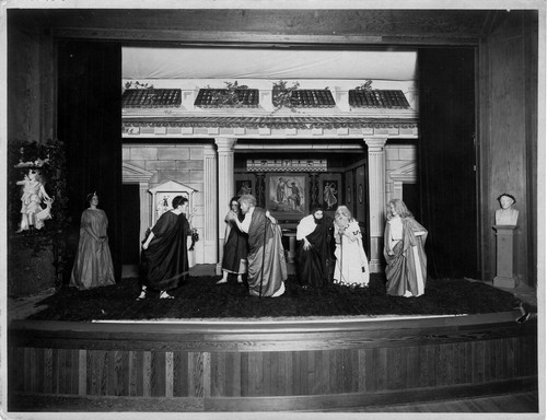 Photograph of a theatrical production at Mills College