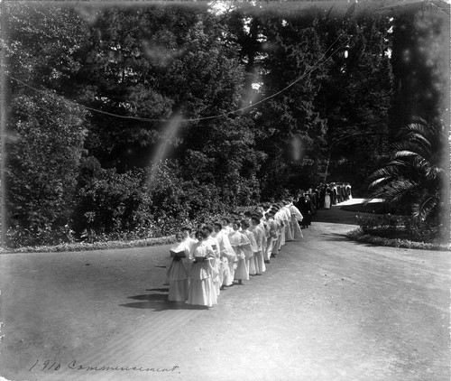 Photograph of Mills College commencement