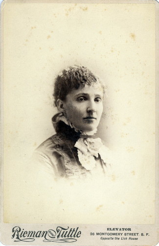 Cabinet card portrait of Mary E. Post