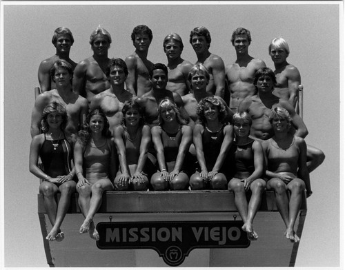 [Mission Viejo Nadadores Dive Team, 1983 photograph]