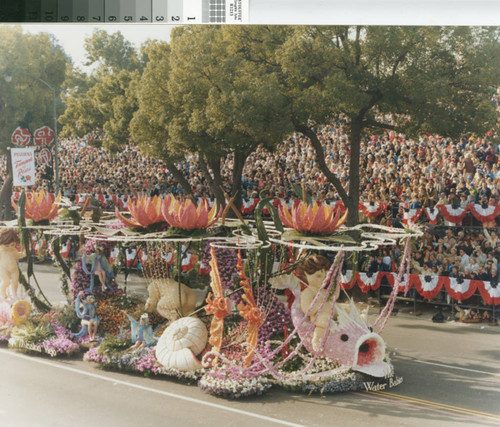 ["The Water Babies" 1979 Rose Parade float from Mission Viejo photograph]