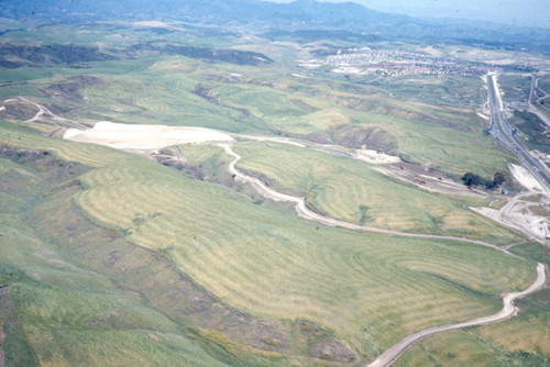 [Aerial view of Crown Valley Parkway area of Mission Viejo, 1968 slide]