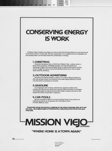 [Conserving energy is work photographic print]