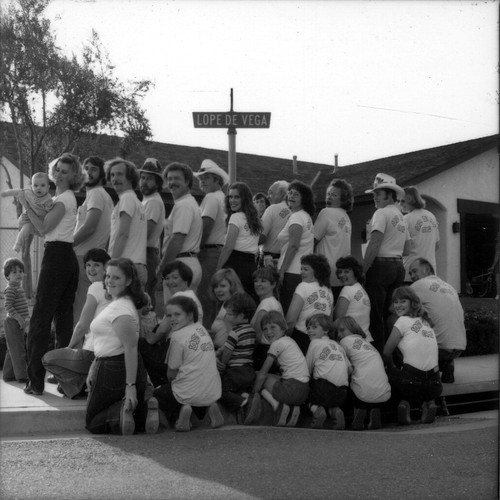 [Lope De Vega Drive residents, 1981 photograph]