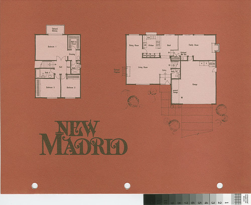 [New Madrid, Casa Blanca, plan 75 floor plan and exterior renderings brochure]