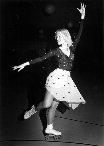 [Nancy Rico, roller skating champion, 1981 photograph]
