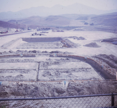 [Construction of the 50 meter pool at the Mission Viejo Aquatics Swim Complex slide]