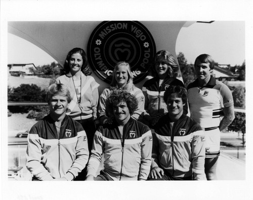 [Mission Viejo Nadadores Dive Team, circa 1980 photograph]