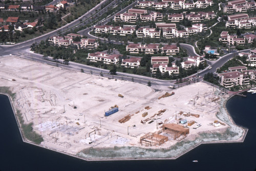 [Market on the Lake construction aerial view slide]