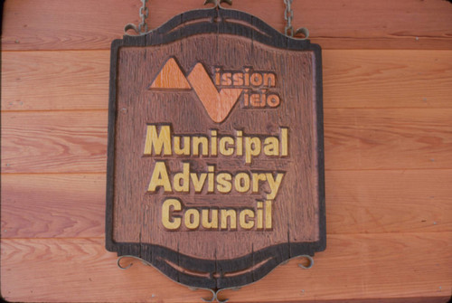 [Mission Viejo Municipal Advisory Council slide]