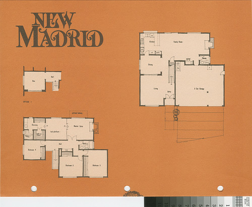 [New Madrid, Casa Sandia, plan 640 floor plan and exterior renderings brochure]