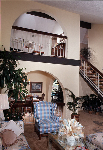 [Madrid Homes, plan 641 model home interior slide]