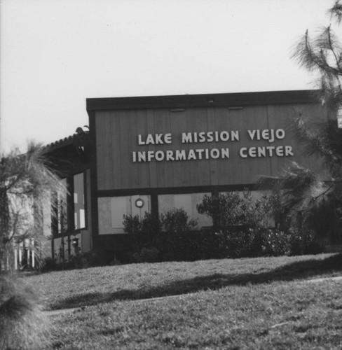 [Lake Mission Viejo Information Center, 1974 photograph]