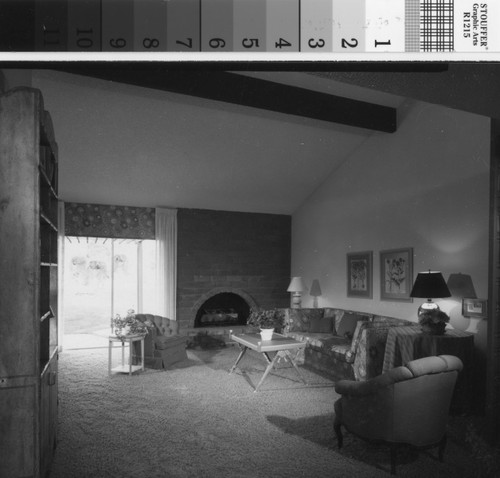 [La Mancha Townhomes model home family room photograph]