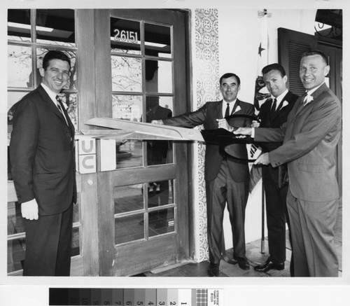 [United California Bank opening at La Paz Plaza photograph]