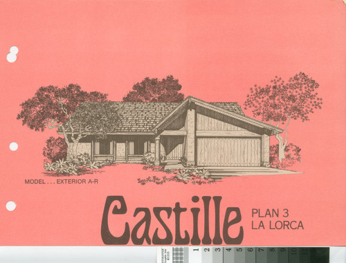 [Castille : Plan 3, La Lorca : floor plan and exterior renderings brochure]