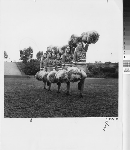 [Mission Viejo High School songleaders, 1972 photograph]