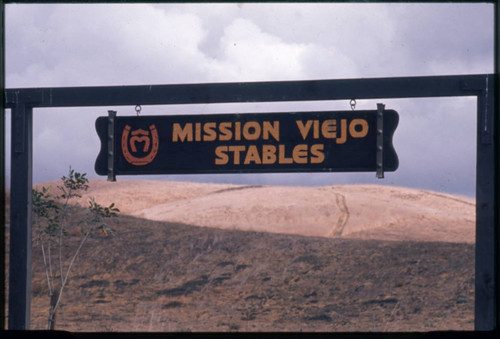 [Mission Viejo Stables sign slide]